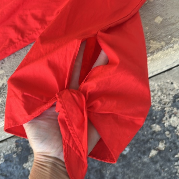 EUC bright orange off the shoulder free people blouse - Picture 5 of 13